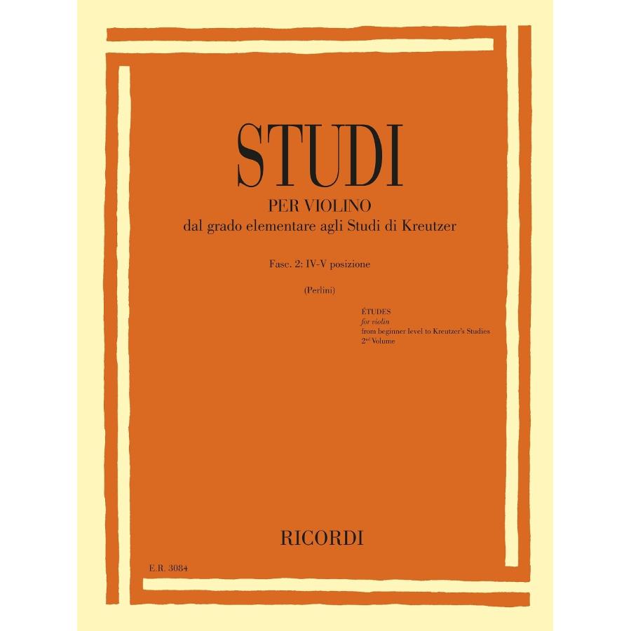 Studi per violino - Fasc. II: IV-V posizione Libro