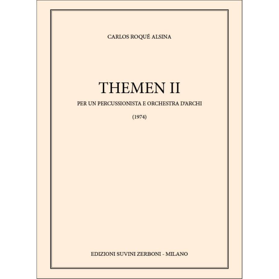 Carlo Alsina Roqué Themen 2 Per Un Percussionista E Orchestra D'Archi