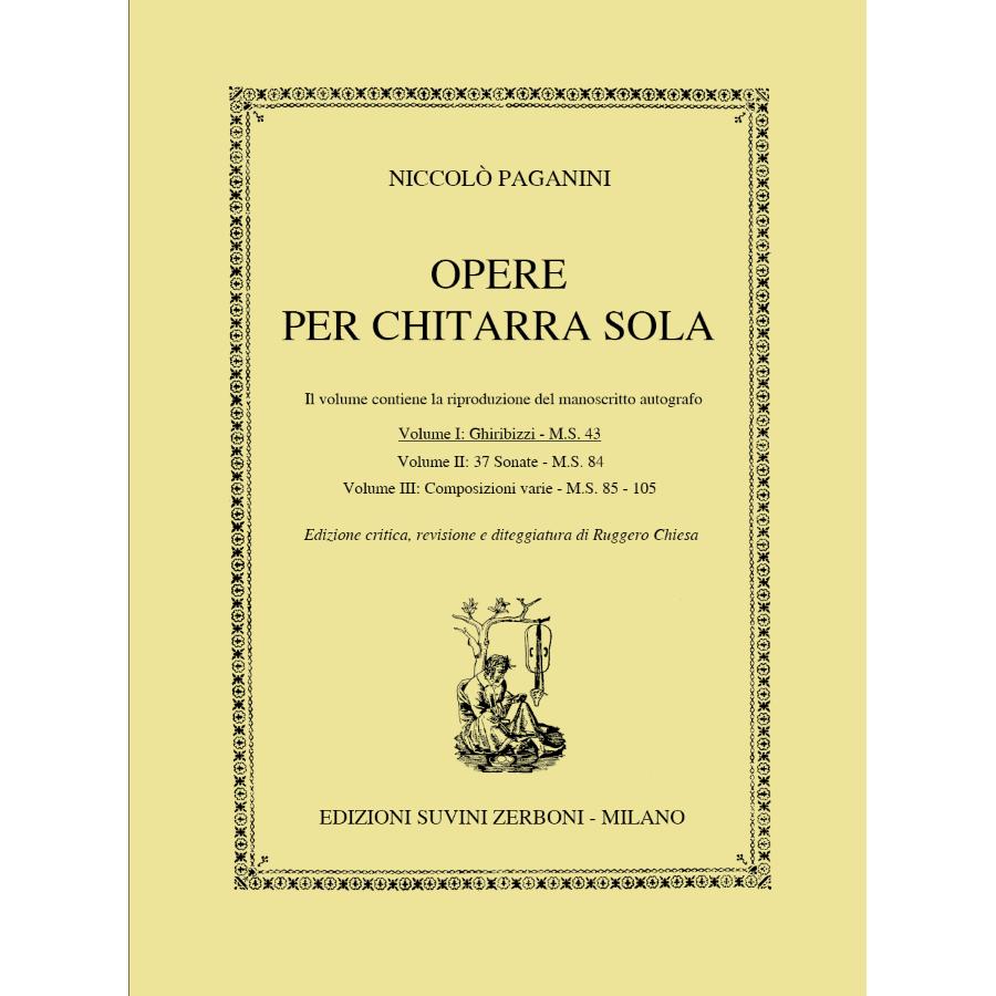 Opere per Chitarra Sola Vol. 1: Partitura