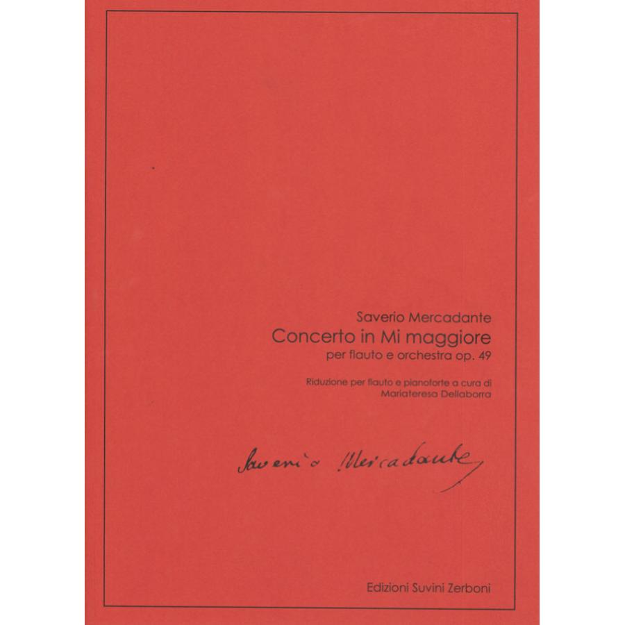 SAVERIO MERCADANTE Concerto in Mi maggiore Op. 49 Libro + Parte(s)