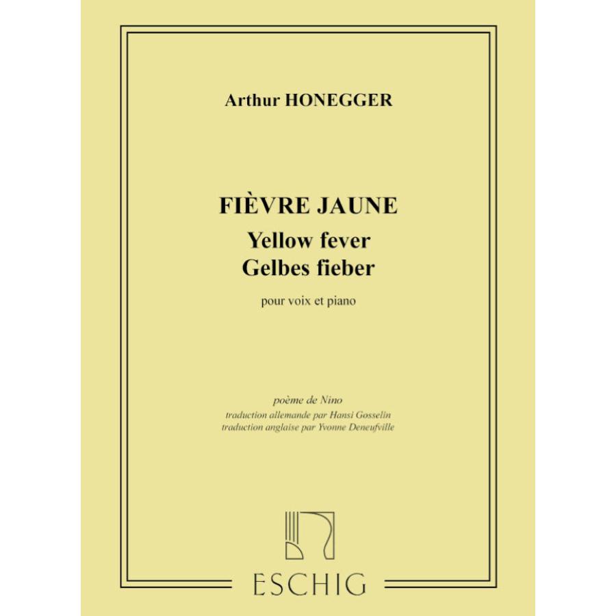Fievre Jaune Chant-Piano (Poesie De Nino Partitura