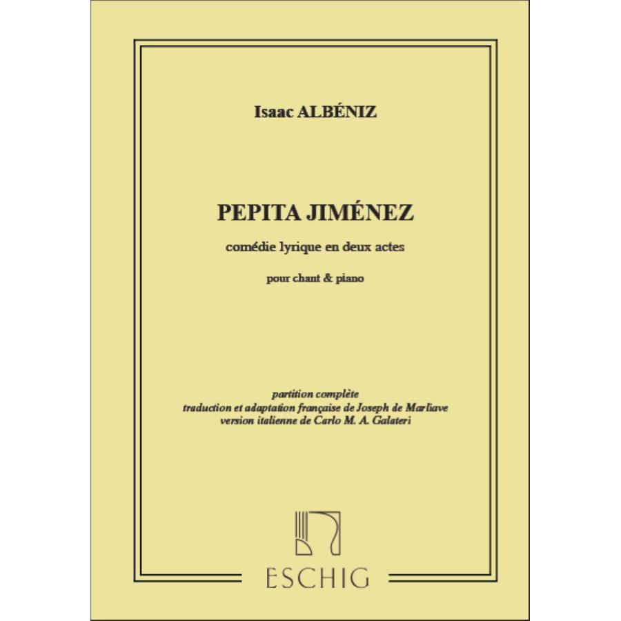 Pepita Jimenez Chant/Piano (Fr/Ita) Partitura