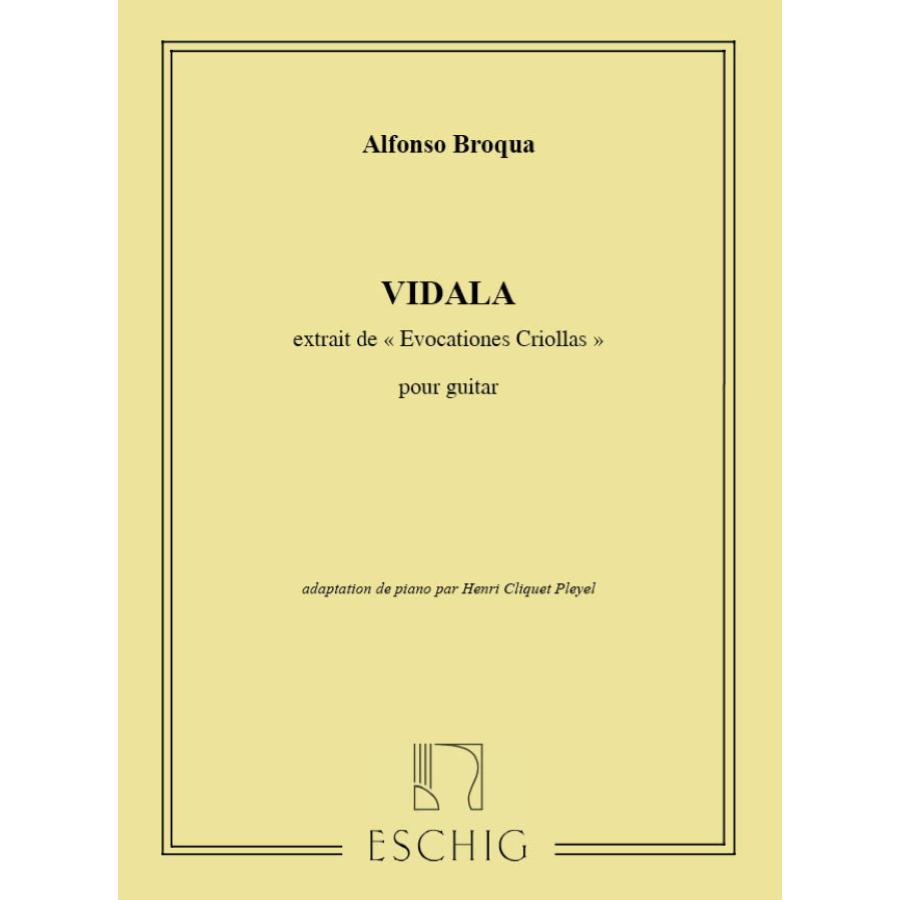 Evocaciones Criollas N 1 Vidalita Piano Partitura