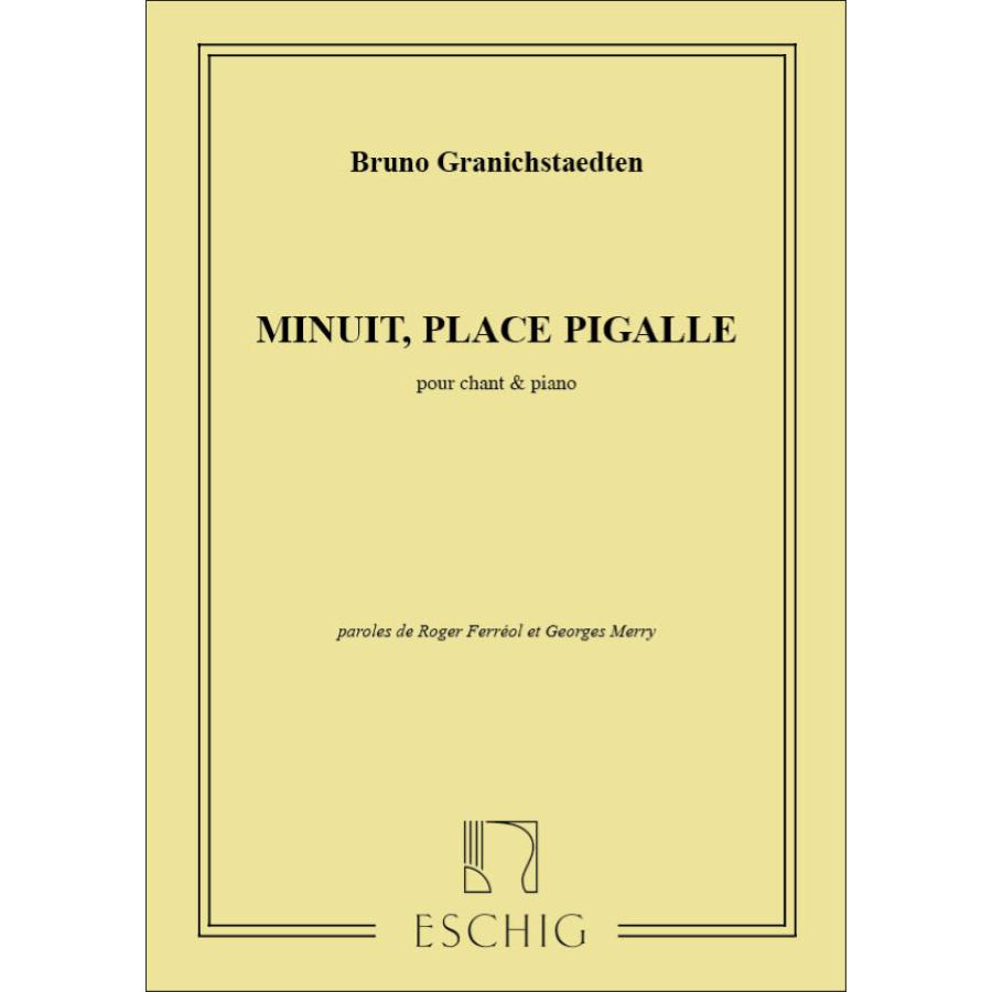 Minuit Place Pigalle Chant-Piano Partitura