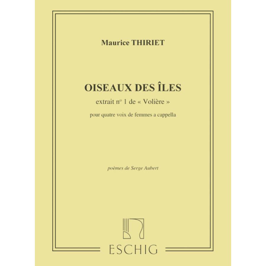 Oiseaux Des Iles 4 Vx Partitura