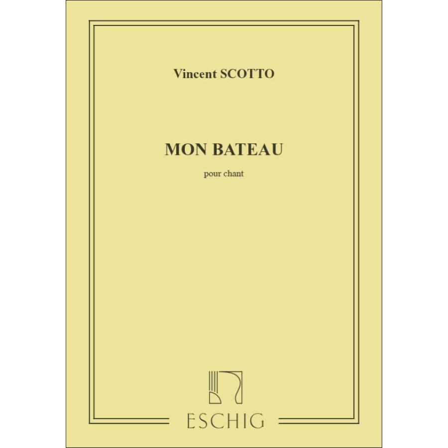 Mon Bateau Chant Seul Partitura
