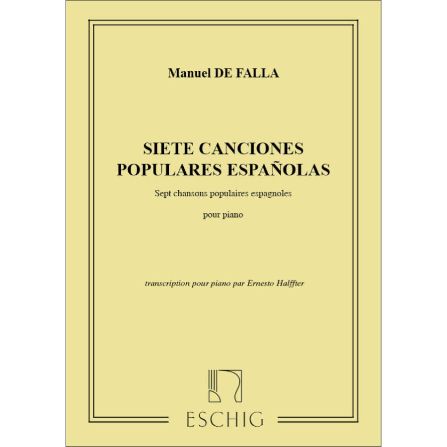 Siete Canciones Populares Espanolas Partitura