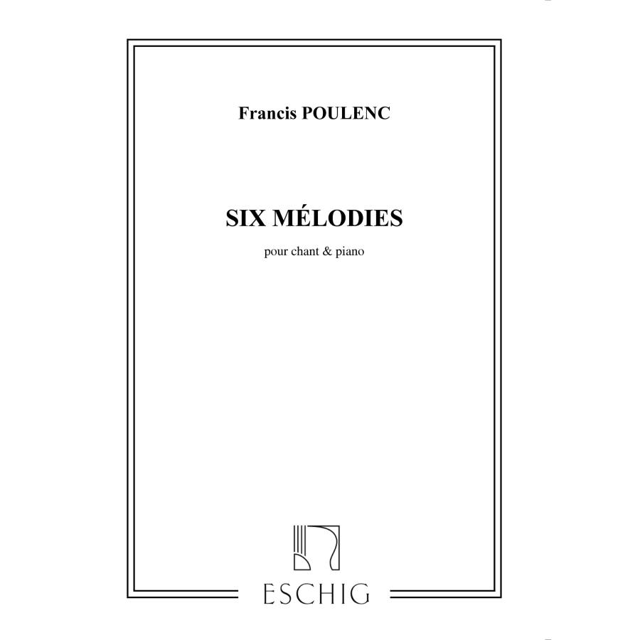 6 Melodies Cht-Piano Partitura