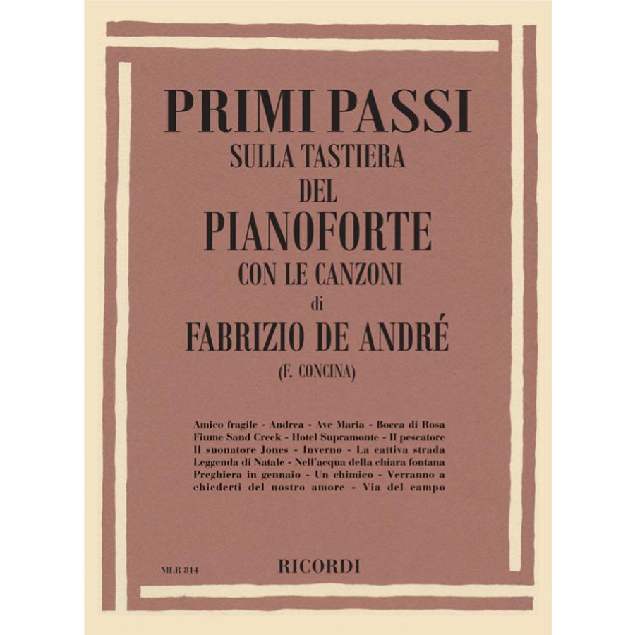 Primi Passi: Fabrizio De Andre' Partitura