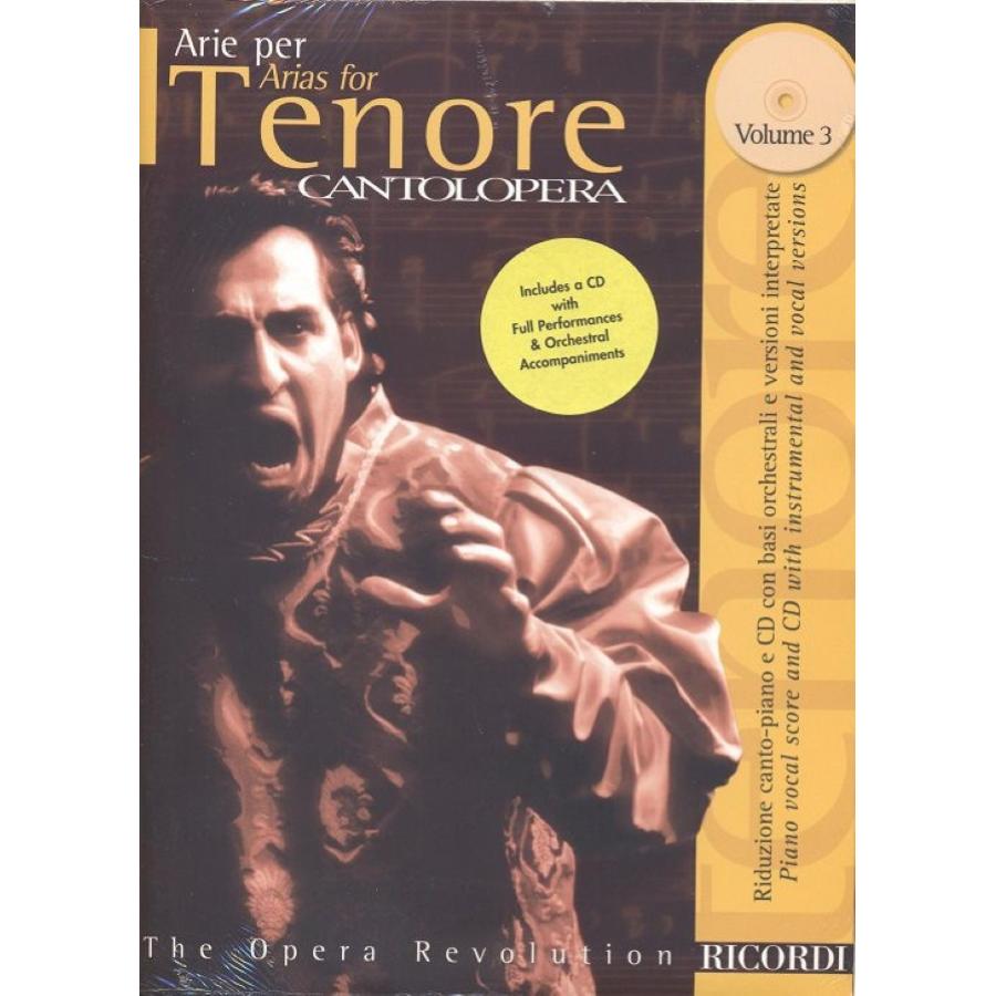 Cantolopera: Arie Per Tenore 3 Partitura + CD
