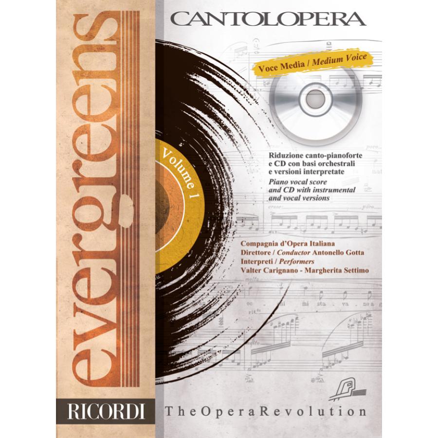 Cantolopera: Evergreens (Voce Media -Medium Voice) Partitura + CD