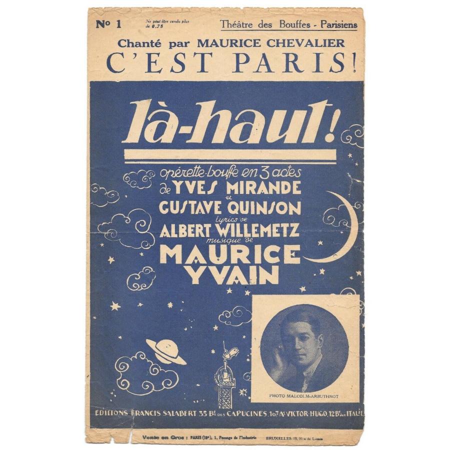 C'Est Paris Varioustes Chant Seul Partitura
