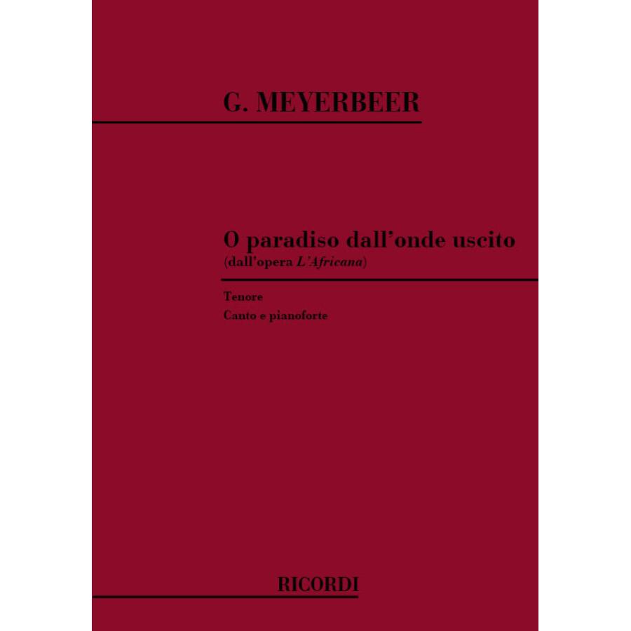 L'Africana: O Paradiso Dall'Onde Uscito Partitura