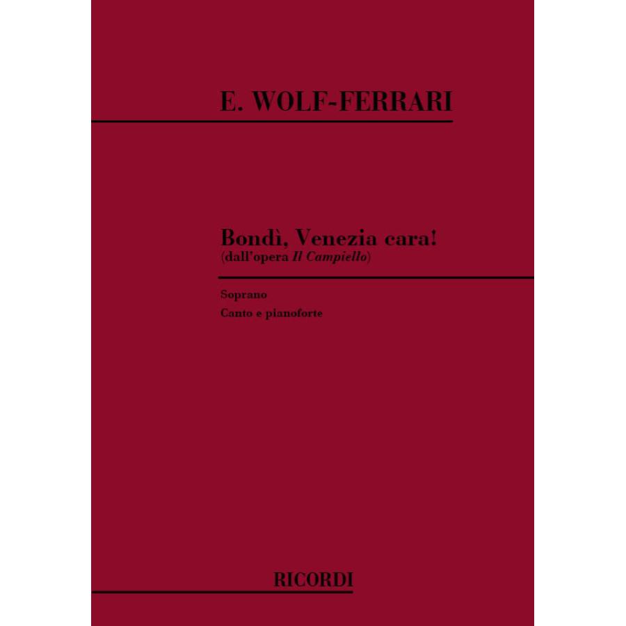 Il Campiello: Bondi', Venezia Cara! Partitura