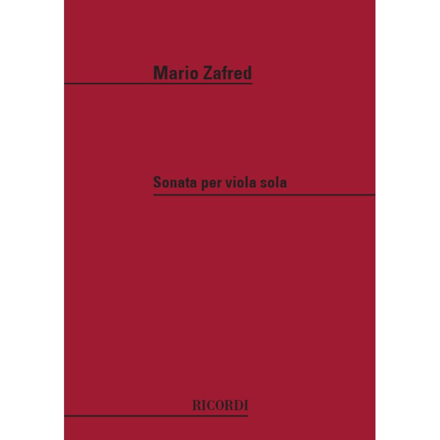 Mario Zafred Sonata Per Viola Sola