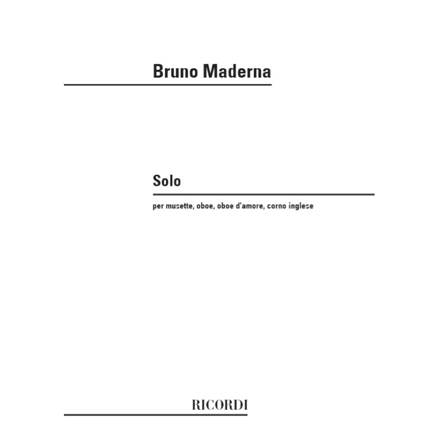 Bruno Maderna Solo