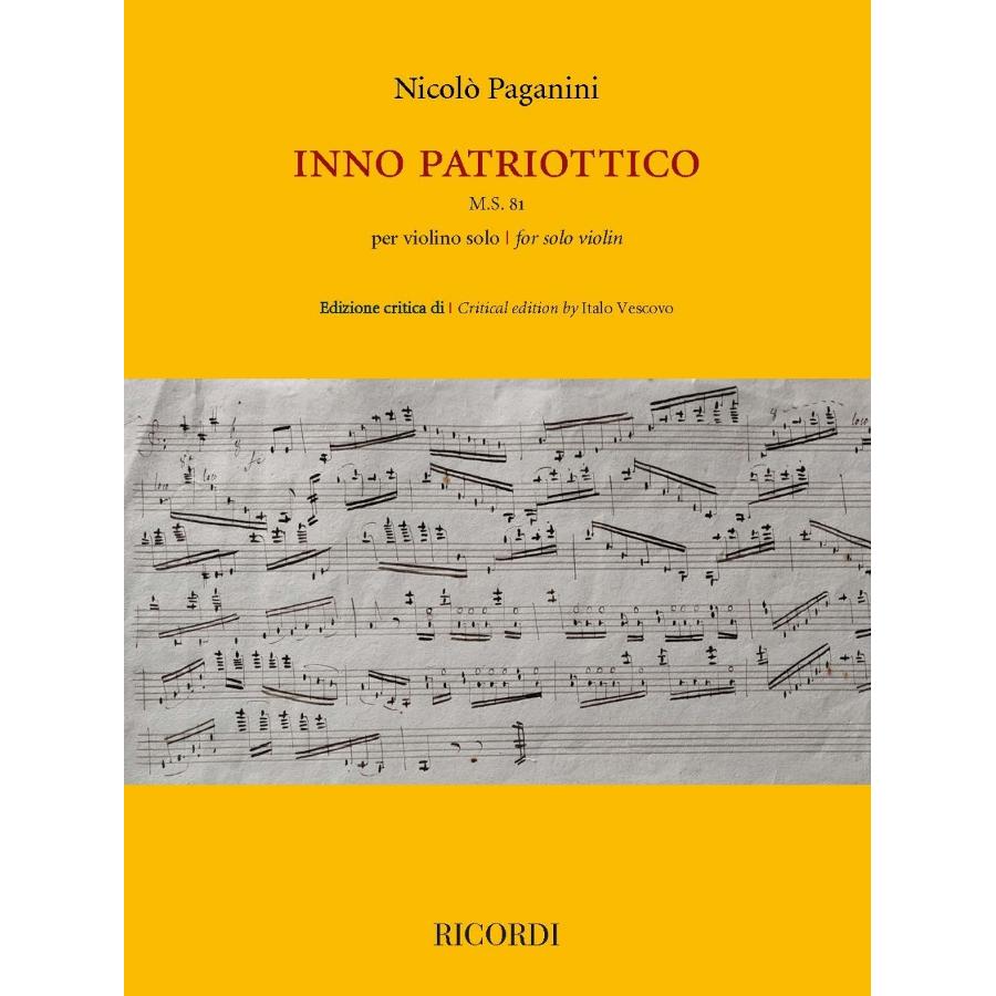 Inno Patriottico M.S. 81 per violino solo Libro