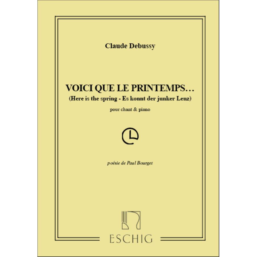 Voici Que Le Printemps... Partitura