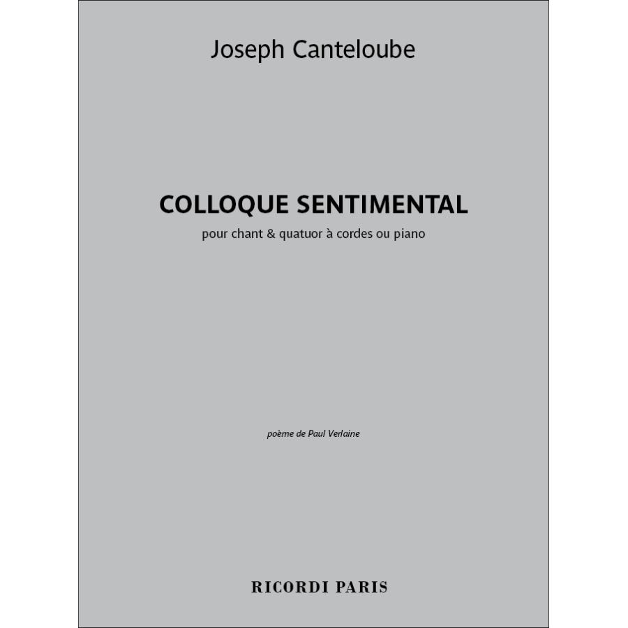 Colloque Sentimental Riduzione pianoforte