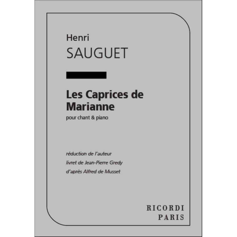 Caprices De Marianne Chant Et Piano Partitura