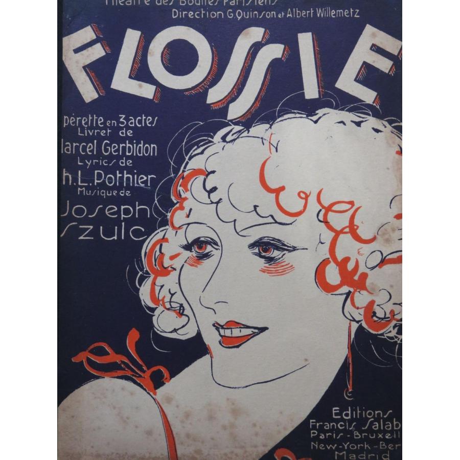 Flossie Operette En 3 Actes Chant-Piano Reduction Partitura