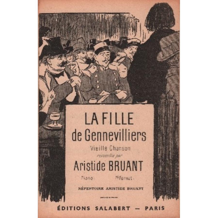 Fille A Gennevilliers Varioustes Chant Seul Partitura