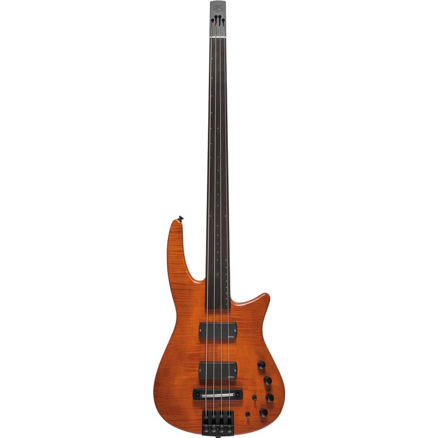 NS DESIGN CR4 Radius Bass 4 Fretless Amber Satin