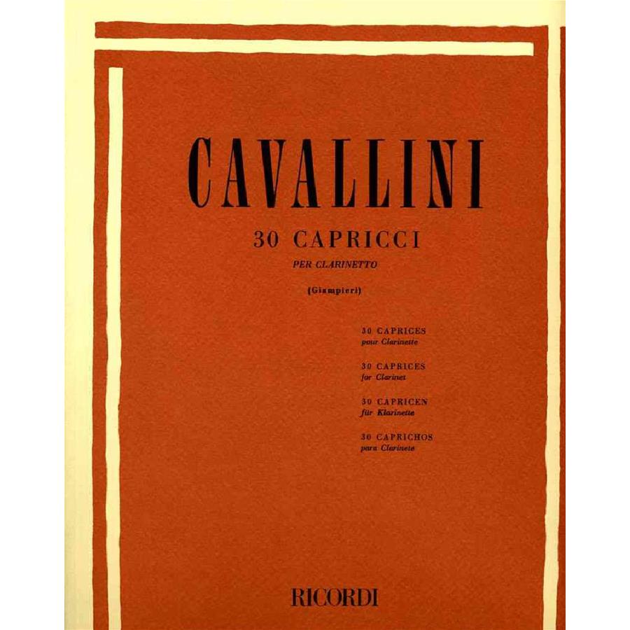 CAVALLINI 30 CAPRICCI CLARINETTO (GIAMPIERI)