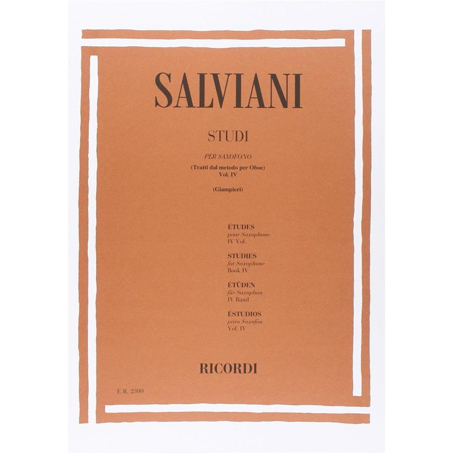 C. Salviani Studi Per Saxofono 4 (Tratti Dal Metodo Per Oboe)