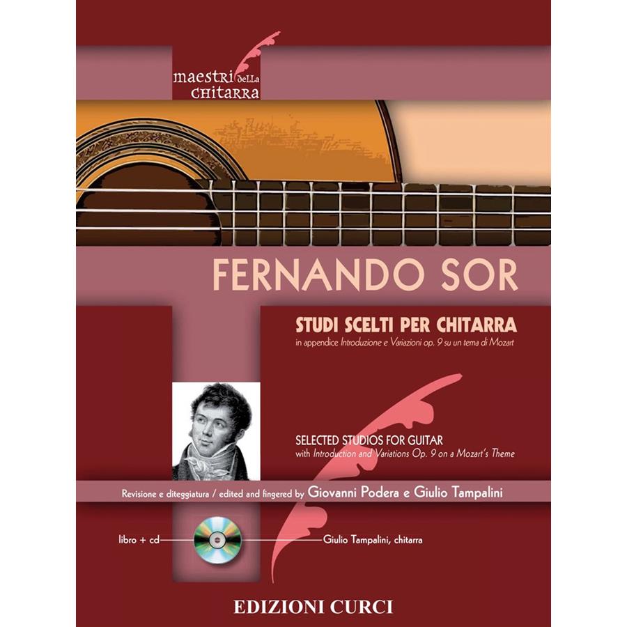 Sor Studi Scelti Per Chitarra Rev Podera E Tampalini Ed Curci