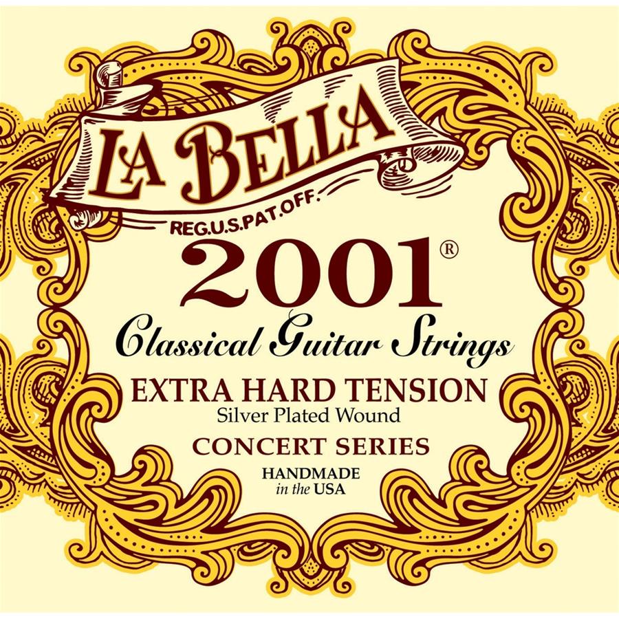 LA BELLA 2001EX-HARD muta corde chitarra classica la bella 2001 extra hard tension