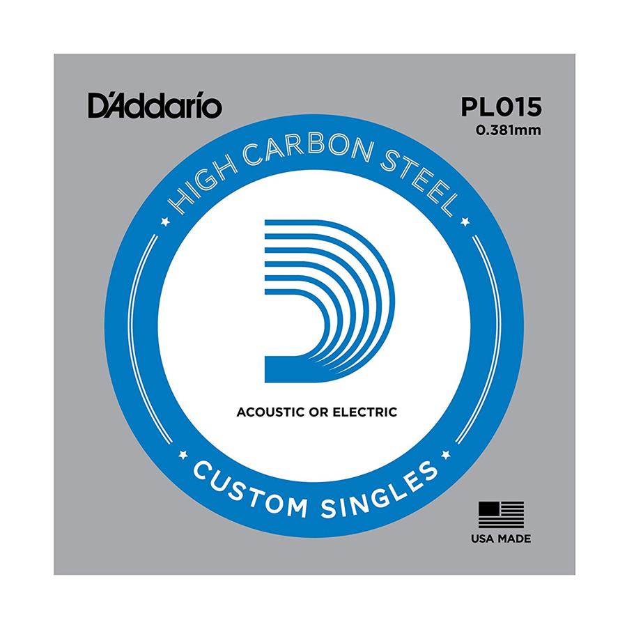 D'Addario PL015 015 nickel roundwound ricambio corda