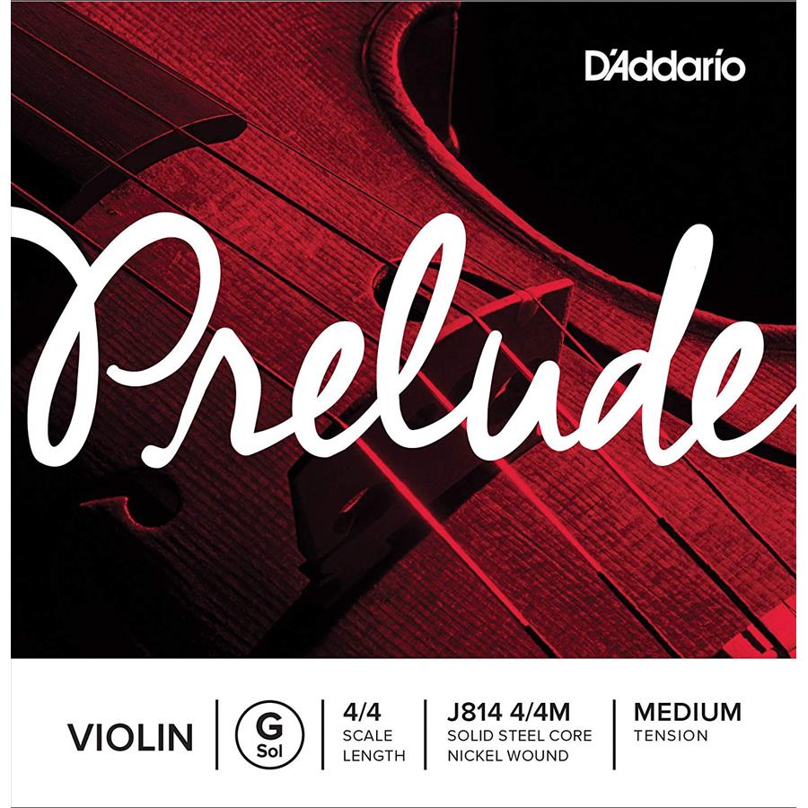 D'Addario Orchestral Prelude Violin String Set Medium Tension J814 4/4M