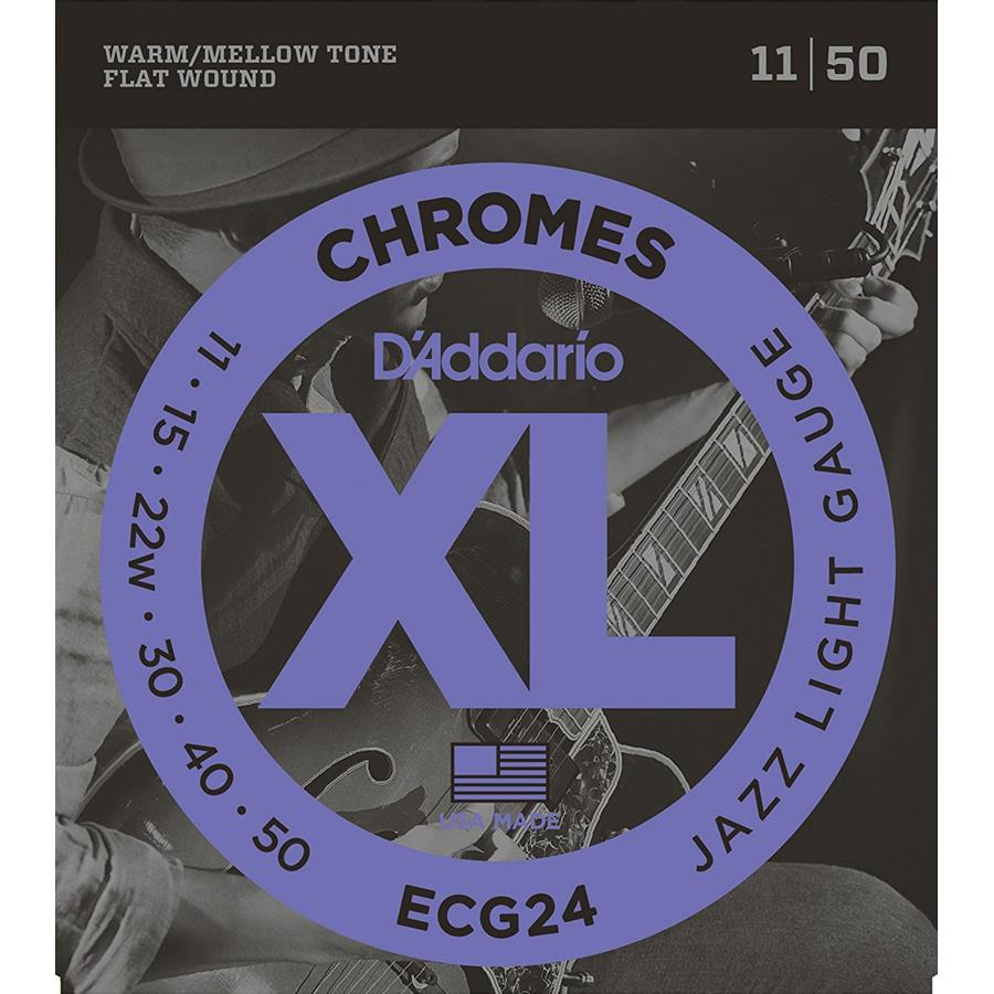 CORDE CHITARRA ELETTRICA D'ADDARIO XL CHROMES FLAT WOUND 011/050 LIGHT