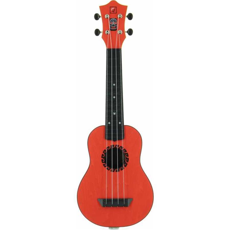 UKULELE SOPRANO OQAN QUK-POLYNESIA RED