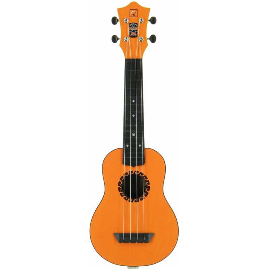UKULELE SOPRANO OQAN QUK-POLYNESIA ORANGE