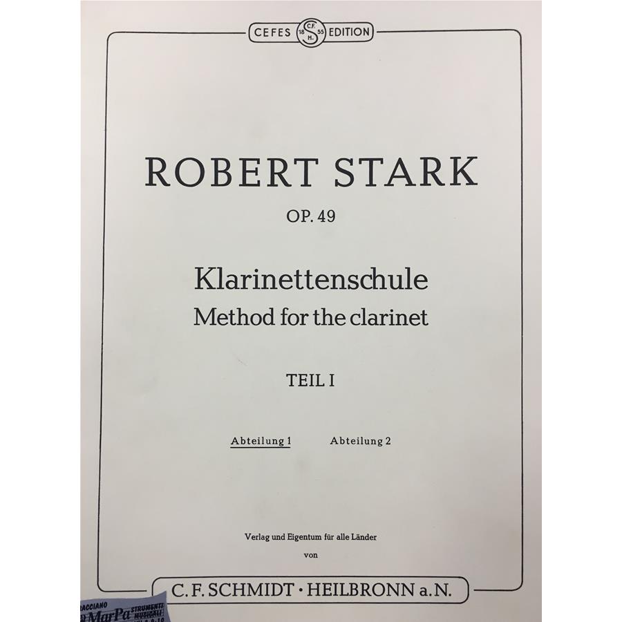 Stark Metodo Per Clarinetto Op 49 Vol 1