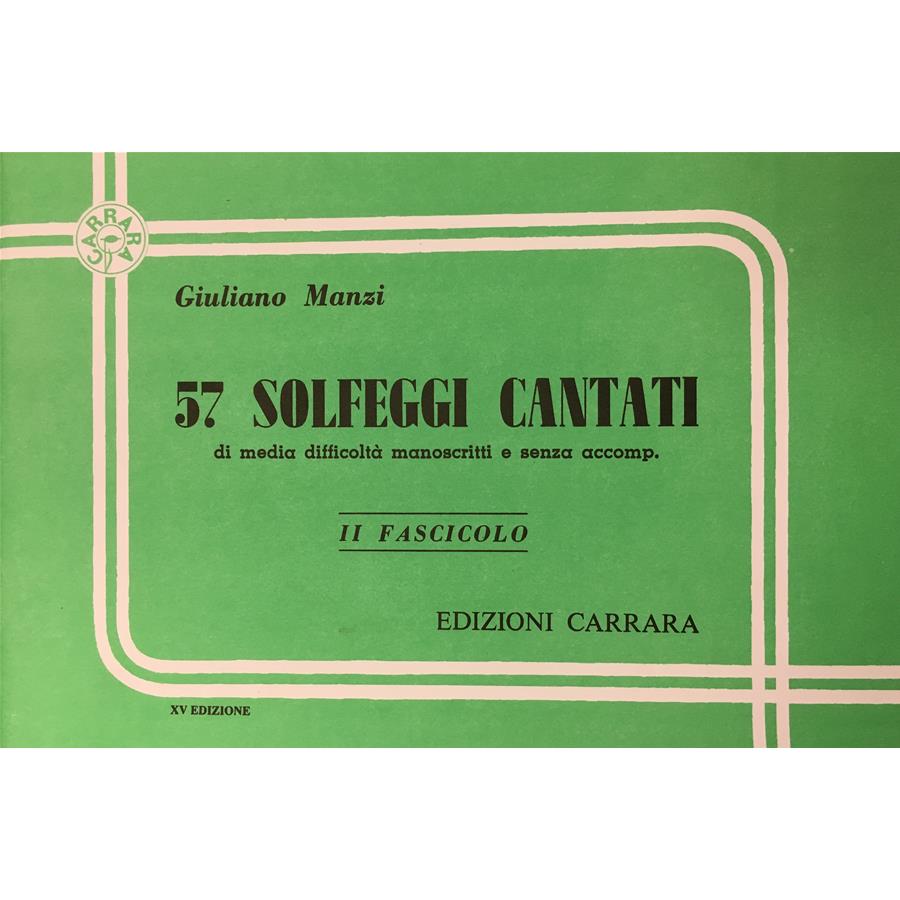 Manzi Solfeggi Cantati Manoscritti Vol 2