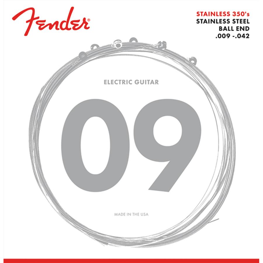 CORDE CHITARRA ELETTRICA FENDER STAINLESS STEEL 350'S 09-42