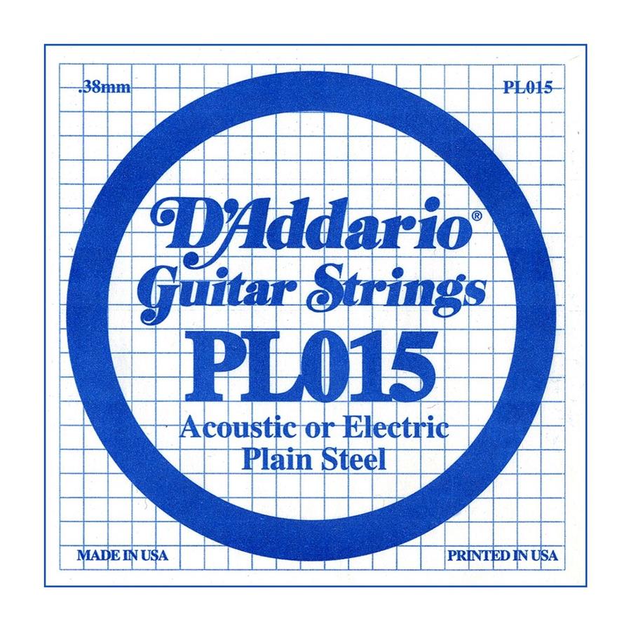 D'Addario PL015 015 nickel roundwound ricambio corda
