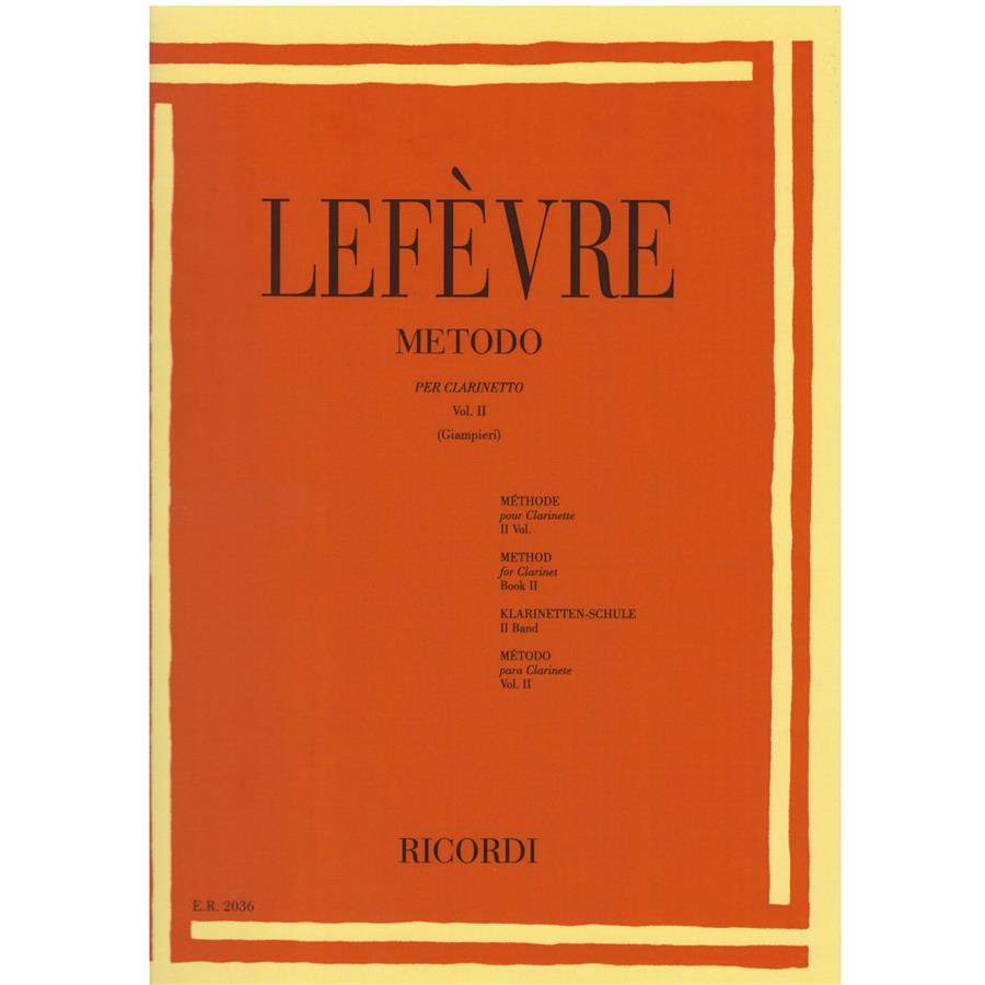 Jean-Xavier Lefèvre Metodo Per Clarinetto - Vol. II