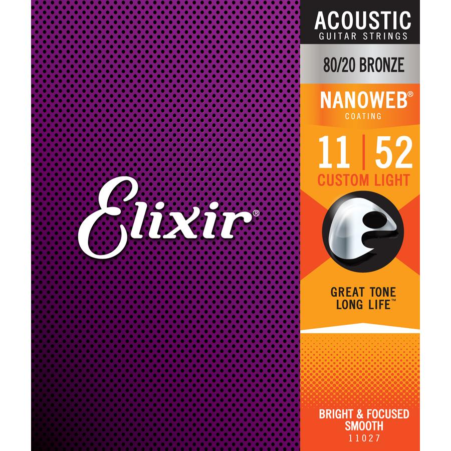 ELIXIR 11027 Acoustic 80/20 Bronze NANOWEB MUTA