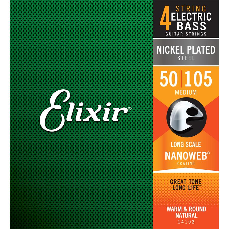 ELIXIR MUTA 14102 Electric Bass Nickel Plated Steel NANOWEB