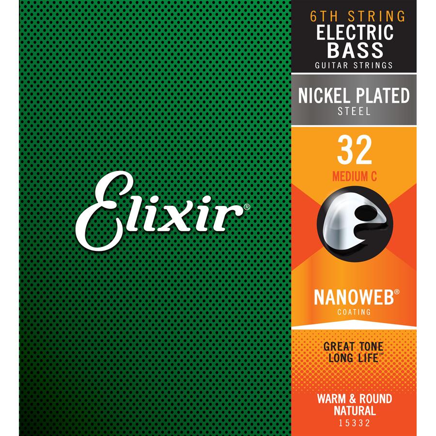 ELIXIR CORDA RICAMBIO 15332 Electric Bass Nickel Plated Steel NANOWEB