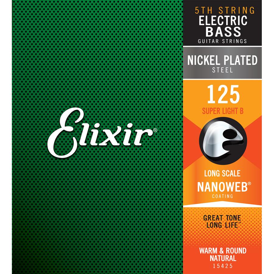 ELIXIR CORDA RICAMBIO 15333 Electric Bass Nickel Plated Steel NANOWEB