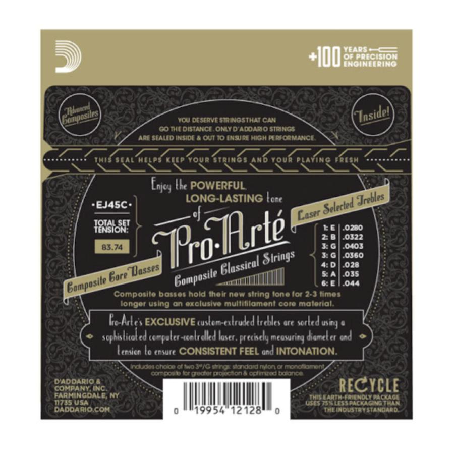 D'Addario EJ45C pro artè silver composites