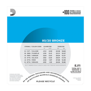 D'Addario EJ11 012/053 light 80/20 bronze wound