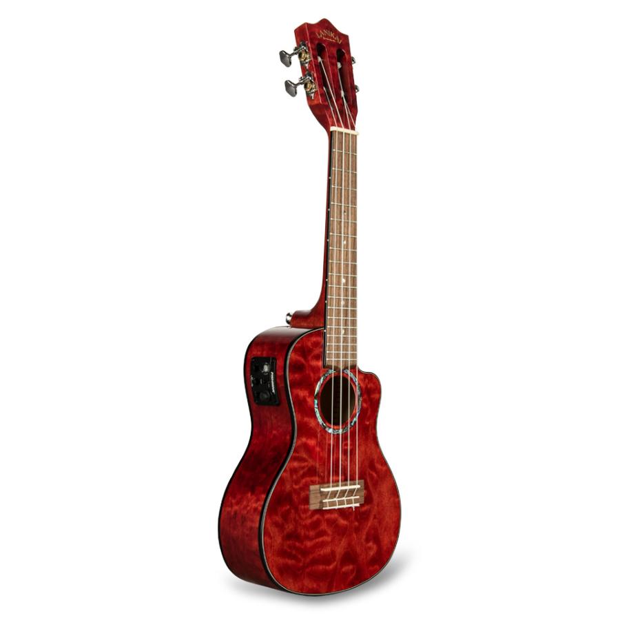 LANIKAI QM-RDCEC - UKULELE CONCERTO QUILTED MAPLE ukulele