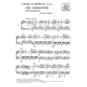 Ludwig van Beethoven 6 Sonatine