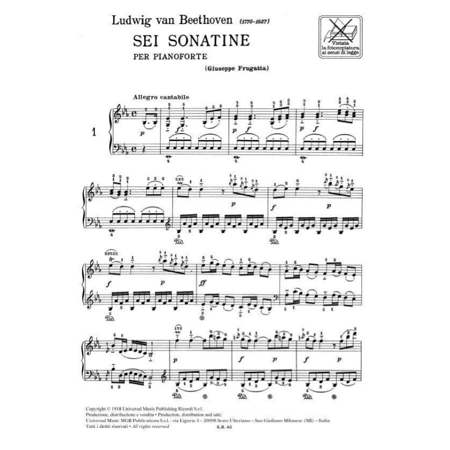 Ludwig van Beethoven 6 Sonatine